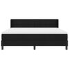 vidaXL Lit &agrave; ressorts avec matelas Noir 200 x 180 cm Polyester
