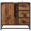 vidaXL Cabinet de salle de bain avec porte Bois Ancien 65 x 33 x 60 cm
