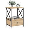 vidaXL Table de chevet ch&ecirc;ne sonoma 50x41x65 cm bois d'ing&eacute;nierie