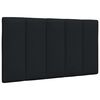 vidaXL Cadre de lit sans matelas Hanko noir 80x200 cm tissu