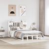 vidaXL Lit biblioth&egrave;que sans matelas blanc 150x200 cm bois pin massif