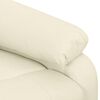 vidaXL Fauteuil Cr&egrave;me Tissu