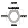 CORNAT Si&egrave;ge de toilette avec fermeture en douceur PREMIUM 1 blanc
