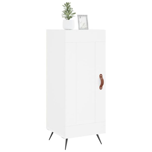 vidaXL Buffet blanc 34,5x34x90 cm bois d'ing&eacute;nierie