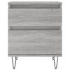 vidaXL Table de chevet sonoma gris 40x35x50 cm bois d&rsquo;ing&eacute;nierie
