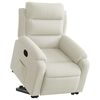vidaXL Fauteuil inclinable Cr&egrave;me Velours