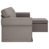 vidaXL Canap&eacute; 180cm Taupe M&eacute;tал