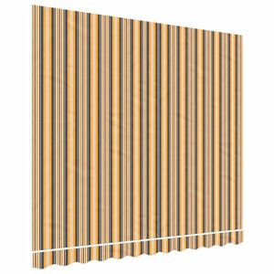 vidaXL Tissu de remplacement pour auvent orange et noir 280x245 cm polyester