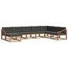 vidaXL Ensemble de canap&eacute;s d'ext&eacute;rieur 8 pc Naturel et Anthracite
