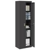 vidaXL Armoire de rangement 2 pcs Noir 60 x 40 x 200 cm Acier