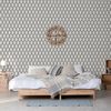 DUTCH WALLCOVERINGS Papier peint Geometric Blanc et noir