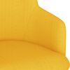 vidaXL Chaise &agrave; manger Jaune moutarde Tissu