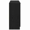 vidaXL Buffet Ch&ecirc;ne noir 90,5 x 30 x 70 cm Bois d'ing&eacute;nierie