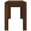 vidaXL Table à dîner Chêne marron 120x60x76 cm bois d'ingénierie