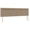 vidaXL Lit &agrave; ressorts avec matelas Cappuccino 200 x 200 cm Simili cuir