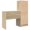 vidaXL Bureau avec tiroir 2 pcs Ch&ecirc;ne Sonoma