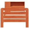 vidaXL Cadre de lit sans matelas cire marron 75x190 cm bois pin massif