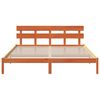 vidaXL Cadre de lit Marron 200 x 200 cm Bois de pin massif