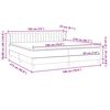 vidaXL Sommier &agrave; lattes de lit et matelas gris clair 180x210cm velours