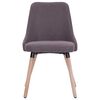 vidaXL Chaises &agrave; manger lot de 6 taupe tissu