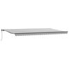 vidaXL Auvent r&eacute;tractable automatique anthracite blanc 600x300 cm