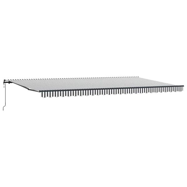 vidaXL Auvent r&eacute;tractable automatique anthracite blanc 600x300 cm