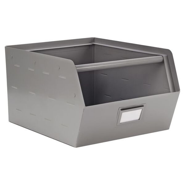 KidsDepot Bo&icirc;te de rangement Original M&eacute;tal Argent&eacute;
