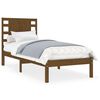 vidaXL Cadre de lit Marron miel Bois massif 90x190 cm Simple