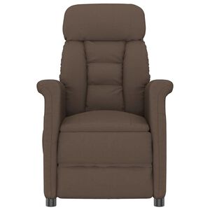vidaXL Chaise de massage Marron 96,5 x 70,5 x 95 cm Microfibre