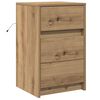 vidaXL Cabinet de chevet Ch&ecirc;ne artisanal 38 x 34 x 61 cm