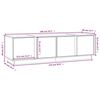 vidaXL Meuble TV 140x40x40 cm Bois de pin massif