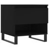 vidaXL Table basse noir 50x46x50 cm bois d&rsquo;ing&eacute;nierie