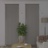 vidaXL Store de Fen&ecirc;tre avec des rideaux Argent Aluminium