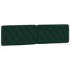 vidaXL Cadre de lit sans matelas vert fonc&eacute; 200x200 cm velours