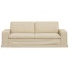 vidaXL Canap&eacute; Cr&egrave;me Dimensions globales: 222 x 80 x 82 cm (l x P x H)