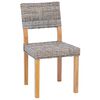 vidaXL Chaise de salle &agrave; manger 2 pcs Gris Kubu 46 x 55 x 84 cm