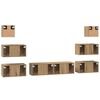 vidaXL Ensemble meuble TV 8 pcs Ch&ecirc;ne artisanal Bois d'ing&eacute;nierie