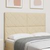 vidaXL T&ecirc;te de lit avec t&ecirc;te de lit Cr&egrave;me 160 cm Cuir synth&eacute;tique