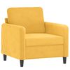 vidaXL Ensemble de canap&eacute;s 4 pcs coussins d&eacute;coratifs et coussins Jaune