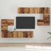 vidaXL Unites TV Montage mural 4 pcs Bois Ancien Bois d'ing&eacute;nierie