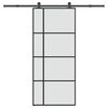 vidaXL Porte coulissante avec kit de quincaillerie 90x205 cm Verre ESG