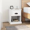 vidaXL Table de chevet blanc 39x39x47,5 cm bois d&rsquo;ing&eacute;nierie