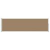 vidaXL Store lat&eacute;ral r&eacute;tractable Taupe 500 x 140 cm Polyester