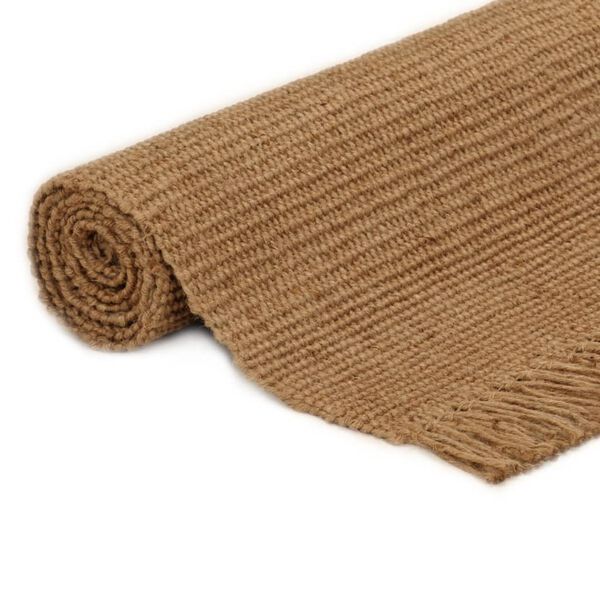 vidaXL Tapis avec glands 180x250 cm Jute