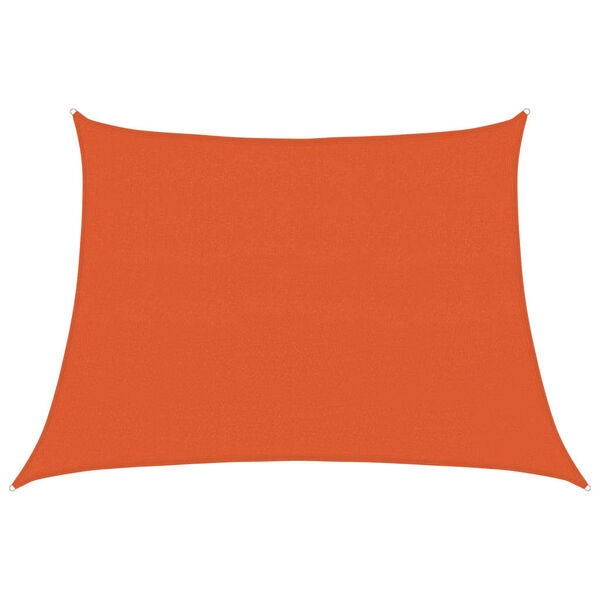 vidaXL Voile d'ombrage 160 g/m&sup2; trap&egrave;ze orange 4/5x3 m PEHD