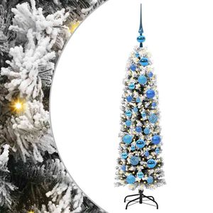 vidaXL Sapin de No&euml;l artificiel Vert 120 cm PVC et acier et plastique
