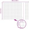 vidaXL Cl&ocirc;ture avec poteau Vert 0,4 x 50 m Acier et PVC