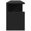 vidaXL Armoire murale 80x20x30 cm noir bois d'ing&eacute;nierie