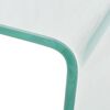vidaXL Table basse 49,5 x 50 x 45 cm Verre tremp&eacute; Transparent