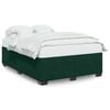 vidaXL Cadre de lit sans matelas vert fonc&eacute; 160x200 cm velours